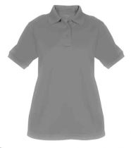 Elbeco Wmn's Short Sleeve Polo- Grey