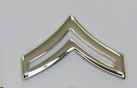 Corporal Insignia, Large (Pair)- Silver