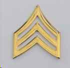 Sergeant Insignia, Small (Pair)- Gold