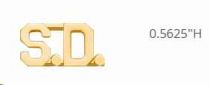 Smith and Warren S.D. Collar Brass- Gold (Each)