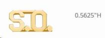 Smith and Warren S.O. Collar Brass- Gold (Each)